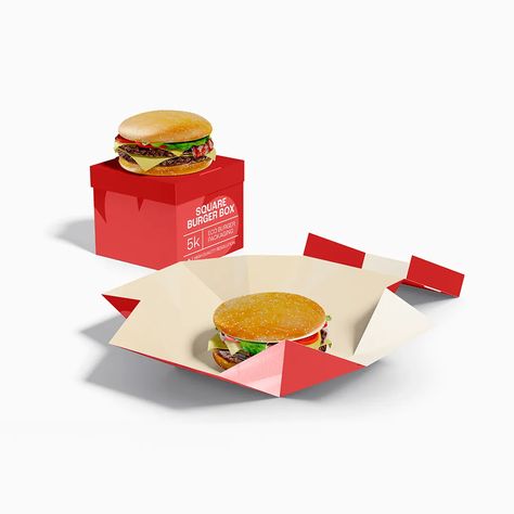 Custom Burger Boxes - Get a Free Quote - Get Instant Printing Burger Box Packaging, Burger Packaging, Burger Box, Venezuelan Food, Restaurant Ideas, Gourmet Burgers, Custom Packaging Boxes, Flat Shapes, Box Branding