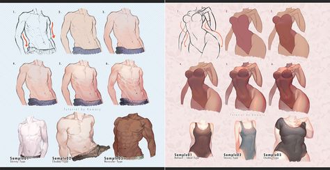 taken from August 2016 + September 2016 Patreon tutorial rewards Full version (up to 24 steps + the basic) + Step by Step videos (Male ver. total duration: 10min 56sec | Female ver.&... Drawing Jewelry, Male Vs Female, Digital Painting Portrait, Male Torso, Gaming Logo, Character Design Sketches, Jewelry Diamonds, Male Character, Bd Comics