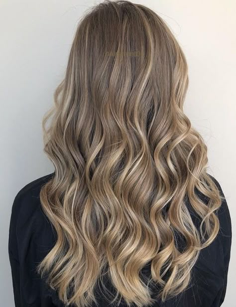 hair Sand Blonde Balayage Brunette, Baylage Dark Blonde, Partial Blonde Highlights On Light Brown Hair, Dark Sandy Blonde Hair Balayage, Dirty Blonde Hair Pale Skin, Light Brown Blonde Hair Balayage, Babylights Dark Blonde, Light Bronde Haircolor Brunettes, Dark Blonde With Babylights