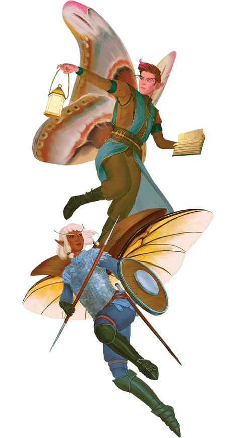 Sneak Peek: Check Out the Fairy Race in The Wild Beyond the Witchlight! - Posts - D&D Beyond Wild Beyond The Witchlight, Beyond The Witchlight, Rogue Dnd, Dungeons And Dragons Races, Fantasy People, Male Fairy, Fantasy Village, Dnd Races, Knight Art