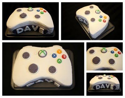 The Createry Shop: Make an Xbox 360 Controller Cake Xbox One Cake, Birthday Cake For Teens, Classic White Cake, Computer Cake, Controller Cake, Xbox Cake, Video Game Cakes, Teen Cakes, Birthday Cakes For Teens