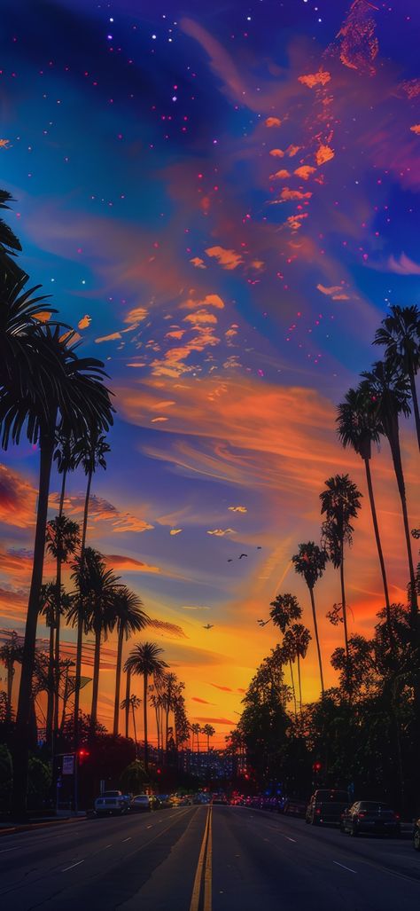 Dreamy Landscape Photography, Excellent Wallpapers, Cloudy Wallpaper, Dreamy Sky, Sunset Skies, New Retro Wave, Pretty Landscapes, Night Landscape, Sunset Wallpaper