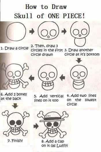 Apprend à dessiné le logo du drapeau One Piece de Luffy ⛵️⚓️ I l❤️ve One piece!!! #One Piece #Drapeau #Luffy #Pirates How To Draw Skulls, Skulls And Bones, Skulls Drawing, Pirate Skull, One Piece Drawing, Jolly Roger, Anime Drawings Tutorials, One Piece Manga, Doodle Drawings