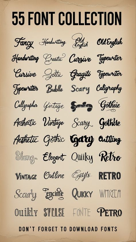 Explore tattoo fonts alphabet for custom Canva projects. Perfect for adding a personal and unique touch to your designs! 🎨 #CustomProjects #TattooFonts Manly Fonts Alphabet, Unique Fonts Alphabet, Quirky Fonts Alphabet, Midevil Fonts Alphabet, Unique Fonts Alphabet Hand Drawn, English Handwriting, Fantasy Fonts In Dafont, Tattoo Fonts Alphabet, Explore Tattoo