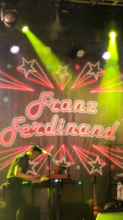 Franz Ferdinand - April 27, 2018 Franz Ferdinand Aesthetic, Franz Ferdinand, Take Me Out, More Pictures, Music Stuff, Concert Outfit, Cool Bands, Neon Signs, Concert