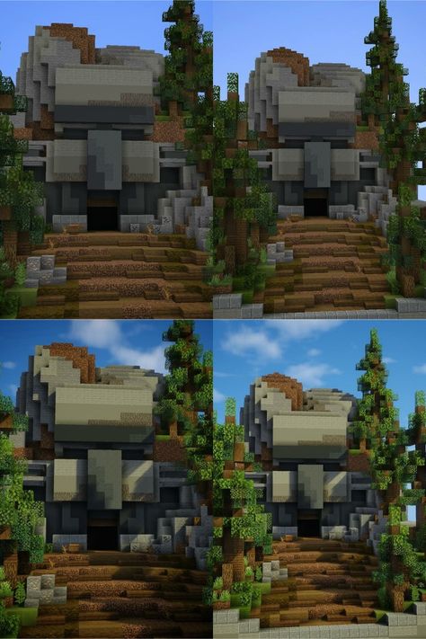 Minecraft Golem Statue, Minecraft Iron Golem Statue, Minecraft Pillager Outpost Ideas, Iron Golem Statue Minecraft, Minecraft Statue, Minecraft Temple, Minecraft Iron, Minecraft Creator, Minecraft Statues