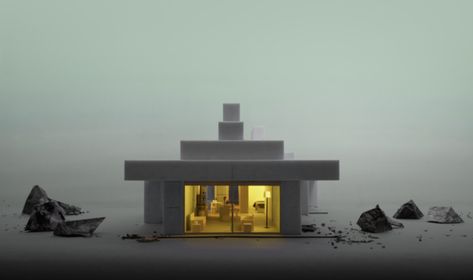 MOS Architects designs a ziggurat of foam blocks for low-income families - Archpaper.com Mos Architects, Foam House, Architects House, Stucco Finishes, Arch Model, Ancient Mesopotamia, Foam Blocks, Mo Design, House No