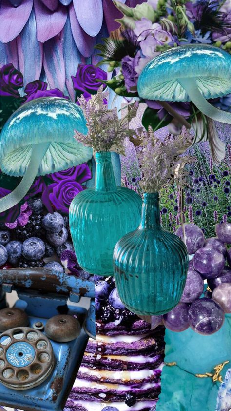 #purple #purpleaesthetic #blue #turquoise Electric Teal Aesthetic, Purple Teal Aesthetic, Purple And Teal Aesthetic, Purple Interior Design, Digital Lavender, Turquoise Aesthetic, Colour Wallpaper, Collage Wallpapers, Reception Halls