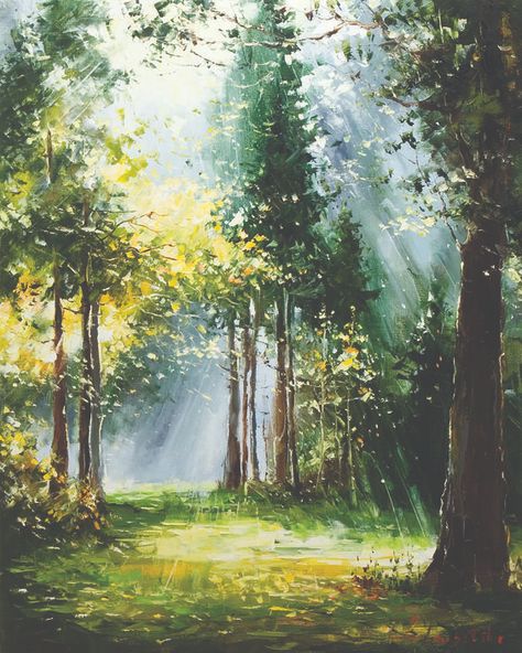 Forest Drawing, Landscape Paintings Acrylic, Forest Painting, Watercolor Landscape Paintings, Painting Still Life, Pics Art, Oil Painting Landscape, Watercolor Landscape, European Style