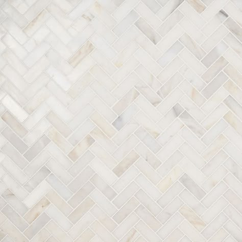 Sample-White Jade 1x3" Herringbone Polished Marble Mosaic Calacatta Monet, Marble Herringbone, Tiles Backsplash, White Marble Tiles, Herringbone Backsplash, Kitchen Backsplash Designs, Mosaic Backsplash, White Backsplash, Backsplash Designs