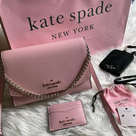 Light Pink Purses, Kate Spade Aesthetic Bag, Kate Spade Bag Aesthetic, Kate Spade Aesthetic, Kate Spade Pink Purse, Pink Kate Spade Bag, Pink Kate Spade Purse, Pink Purses, Light Pink Purse