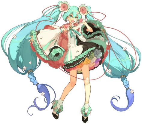 Miku Outfits, Hatsune Miku Outfits, Kagamine Rin And Len, Miku Chan, Creation Myth, Miku Hatsune, An Anime, Hatsune Miku, 그림 그리기