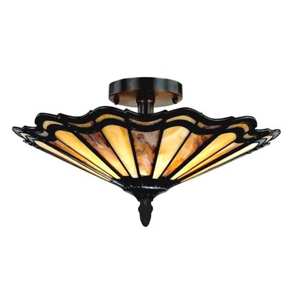 Picture of CH14003AM16-UF2 Semi-flush Ceiling Fixture Tiffany Style Ceiling Lights, Tiffany Style Lighting, Flush Mount Lights, Semi Flush Lighting, Semi Flush Ceiling Lights, Tiffany Style, Light Bulb Types, Flush Ceiling Lights, Semi Flush Mount