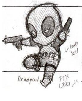 Deadpool Sketch Easy, Deadpool Sketch Pencil, How To Draw Deadpool, Deadpool Art Sketches, Deadpool Drawing Sketches, Deadpool Drawing Easy, Deadpool Art Drawing, Deadpool Doodle, Deadpool Drawings