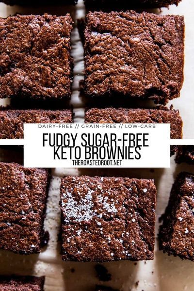 Flax Brownies, Gluten Free Sugar Free Brownies, Monk Fruit Recipes, Sugar Free Brownie, Healthy Brownie Recipe, Dairyfree Dessert, Recipes Using Coconut Flour, Brownies Fudgy, Healthy Brownie