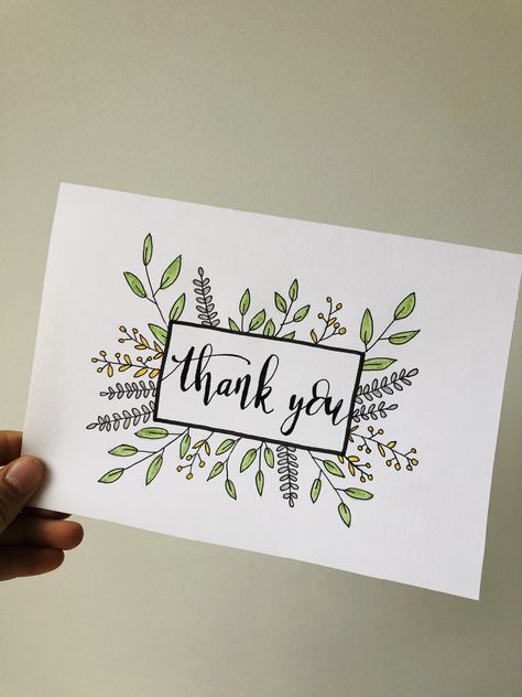 Thank You Card Aesthetic Diy, Thank You Doodles Hand Drawn, Hand Drawn Thank You Cards Simple, Thank You Card Homemade Cute Ideas, Thank You Card Design Handmade, Thank You Cards Calligraphy, Card Design Ideas Drawing Easy, Thank You Cards Watercolor Handmade, Thank You Cards Design Ideas