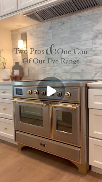 Jenni Ross on Instagram: "We love our Ilve range and, after having it for a year, here are the top pros along with one con

Pros: 

1) the quality is impeccable. It is not only gorgeous, but it bakes and cooks like a breeze. It heats up quick, cooks evenly, and the induction too boils water faster than our gas stoves ever did. 

2) the range has held up! I would expect no less after a year, but it is good to know that Ilve products do no chip or scratch with use- and we use our’s at least once a day. It is still as beautiful as the day it was installed.

Ready for the con?

We have needed some work on the smaller oven and the warranty company is still looking for someone in our area to service it months later. Being a newer brand in the US and an international brand at that, the service is Kitchen With Ge Cafe Appliances, Ilve Range Kitchen, Gas Stoves In Kitchens, Ge Cafe Appliances, Range Kitchen, Ilve Range, Round House Plans, Double Oven Range, Performance Review