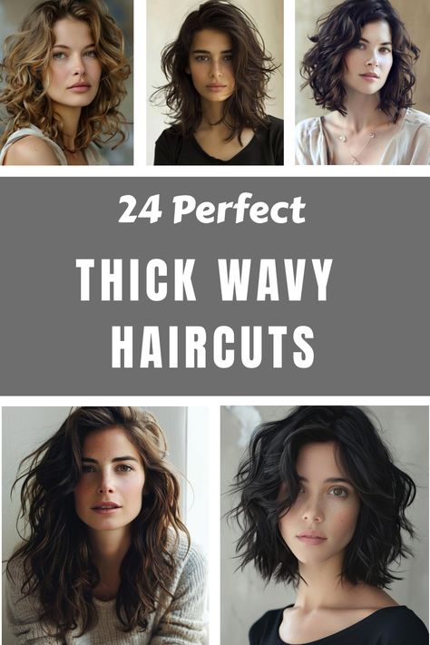 Check out 24 stunning thick wavy haircuts designed to highlight your hair�s natural volume and movement. Whether you love long, flowing waves or short, textured styles, these thick wavy haircuts provide a variety of chic options. Discover the perfect thick wavy haircut to elevate your look and showcase your hair�s beauty. Medium Length For Thick Wavy Hair, Very Thick Wavy Haircuts, Long Bob Haircuts Thick Wavy Hair, Shaggy Haircuts Medium Wavy Hair, Wavy Mid Length Hair Styles, Hairstyles For Fine Frizzy Hair, Medium Haircut For Thick Wavy Hair, Mid Length Hair Thick Wavy, Shag Haircuts For Thick Wavy Hair