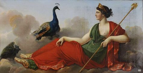 Juno. 19th.century. Jacques louis Dubois. French. 1768-1843. oil on canvas. Juno Goddess, Hera Goddess, Zeus And Hera, Ancient Greek Gods, Greek And Roman Mythology, Greek Mythology Art, Roman Mythology, Mythology Art, Greek Myths