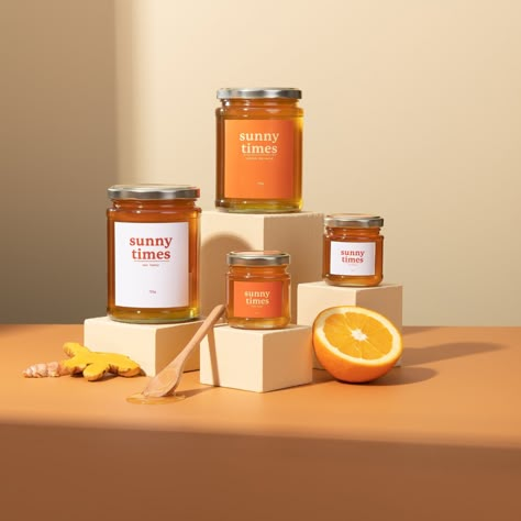 Graphic Designer Studio, Juice Label, Honey Photography, Honey Label, Honey Brand, Honey Packaging, Honey Design, Dessert In A Jar, Product Branding