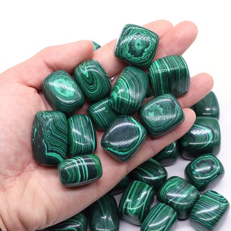 Malachite Turquoise Quartz Crystals And Healing Stones Tumbled Bulk Mineral Specime Gemstone Tank Tanked Aquariums, Quartz Crystals, Tumbling, Healing Stones, Quartz Crystal, Decor Crafts, Healing, Turquoise, Gemstones