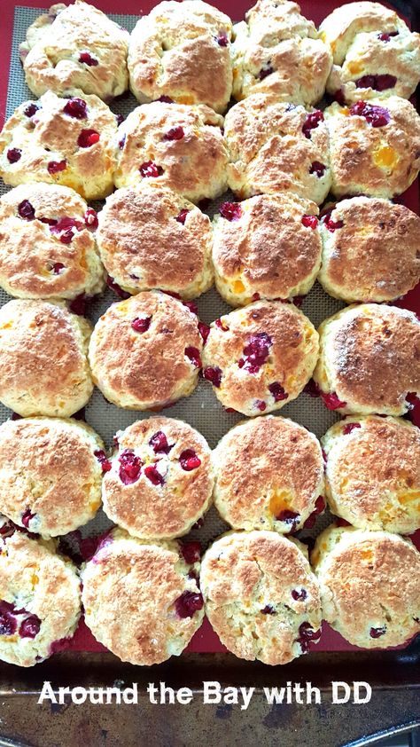 Partridgeberry Orange Tea Biscuits – Around the Bay with DD Tea Buns, Stock The Freezer, Cranberry Tea, Tea Biscuit, Newfoundland Recipes, Heritage Recipes, Bread Ideas, Crumb Muffins, Homemade Scones