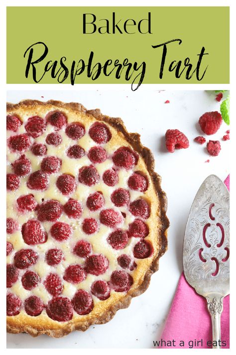 This raspberry tart with plump, fresh raspberries baked in a silky custard in a sweet, shortbread crust is easy enough for a summer picnic Raspberry Tart Recipe, Slow Cooker Fudge, Dessert Pie Recipes, Dessert Pie, Raspberry Tart, Fresh Strawberry Pie, Chocolate Peanut Butter Pie, Raspberry Tarts, Amazing Desserts