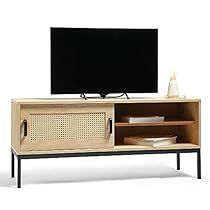 Rattan Tv Unit, Goa Style, Small Tv Unit, Tv Storage Unit, Rattan Material, Tv Stand Cabinet, Storage Cupboard, Walnut Furniture, Living Room Lounge