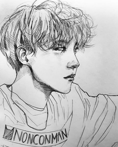 ☆JHOPE PENCIL FANART☆ CR:.nonconman Kpop Art, Bts Fan Art, Kpop Drawings, Fanart Bts, Arte Inspo, Fan Art Drawing, Bts Art, Bts Drawings, Bts Chibi