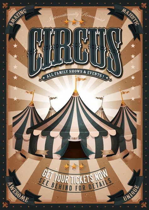 Competitive Eating, Circus Background, Cirque Vintage, Circus Invitations, Vintage Circus Posters, Eating Challenge, Circus Poster, Cartoon Clouds, Send In The Clowns