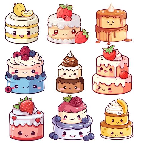 Discover The Best Professional Services in Graphic Design, Digital Marketing, Animation, Writing, and More Cake Doodle Cute, Kawaii Birthday Cake Drawing, Kawaii Food Stickers, Kawaii Food Clipart, Kawaii Food Stickers Printable, Free Printable Planner Stickers Kawaii, Cake Clipart, Baby Shower Clipart, Pop Art Girl