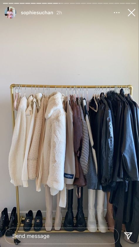 Streetwear Room, Dressing Aesthetic, Stylist Aesthetic, Earth Ship, Fur Clothes, Clothing Rack Bedroom, Manifesting Life, Decorate Ideas, Closet Addition