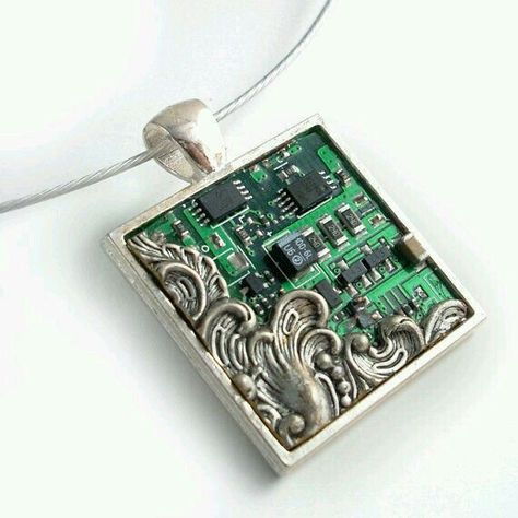 Pcb Jewelry, Computer Jewelry, Tech Jewelry, Industrial Jewelry, Geek Jewelry, Stained Glass Jewelry, Repurposed Jewelry, Recycled Jewelry, Electronics Jewelry