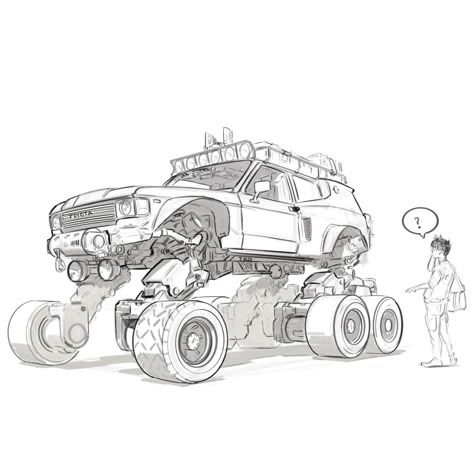 Artstation Concept Art, Cool Car Drawings, Car Design Sketch, Concept Car Design, Car Illustration, Car Sketch, Robot Concept Art, Futuristic Cars, Automotive Art