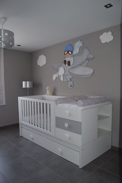 @xbrattt 🕊🦋 Baby Boy Room Colors, Boys Room Colors, Baby Boy Room Themes, Modern Baby Room, Baby Room Colors, Baby Room Organization, Baby Room Neutral, Baby Room Themes, Baby Nursery Neutral