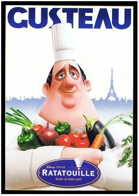 Gusteau Ratatouille, Ratatouille Disney, Disney Cartoons, Disney Pixar, Pixar, Disney, Art