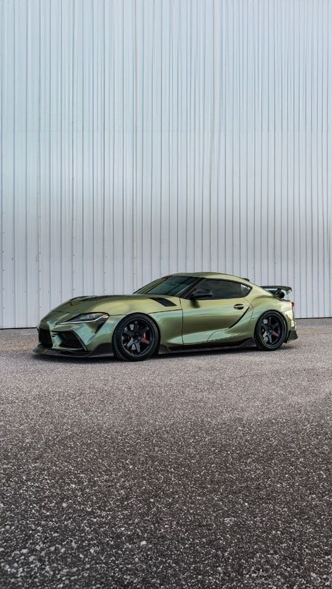 Cool Wrap Color  #supra #Toyota #2024supra #newsupra #toyotasupra #supramk5 #jdm #wheels #stance #mk5supra #mk5 #A90 #hellalow New Toyota Supra, 2025 Moodboard, Supra Mk5, Toyota Supra Turbo, Lexus Car, Jdm Wheels, Toyota Gr Supra, Cool Wraps, Super Fast Cars