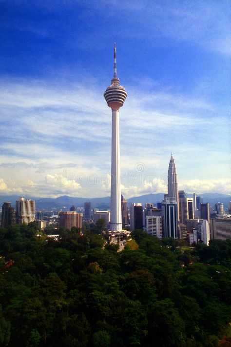 KL Tower. Kuala Lumpur Tower also known as KL Tower located at Bukit Nenas, Kual #Sponsored , #AD, #AFFILIATE, #Tower, #Lumpur, #Nenas, #Kuala Kl Tower, Twin Towers Malaysia Drawing, Ifill Tower Wallpaper, Kl Tower Malaysia, Sky Tower Auckland Night, Cn Tower At Night, Kuala Lumpur City, A Frame Cabin, Kuala Lumpur