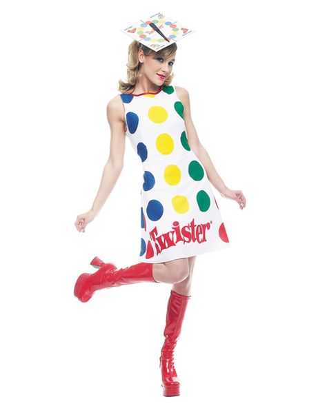 Adult Twister Right foot green! Left hand red! It's that fabulous game from the sixties that had us all tied up in knots. And now you can be the Costumes Beginning With T, Twister Costume, Twister Halloween, 50's Costume, Twister Game, Diy Valentine, Funny Costumes, Game Costumes, Mens Halloween Costumes