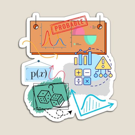 Get my art printed on awesome products. Support me at Redbubble #RBandME: https://www.redbubble.com/i/magnet/Probability-Mathematical-Formulas-Statistics-Mathematics-Machine-Learning-Geometry-by-Ola-urb/161573539.TBCTK?asc=u Mathematical Formulas, Sticker Machine, Machine Learning, Statistics, Geometry, My Art, Awesome Products, Magnets, Collage