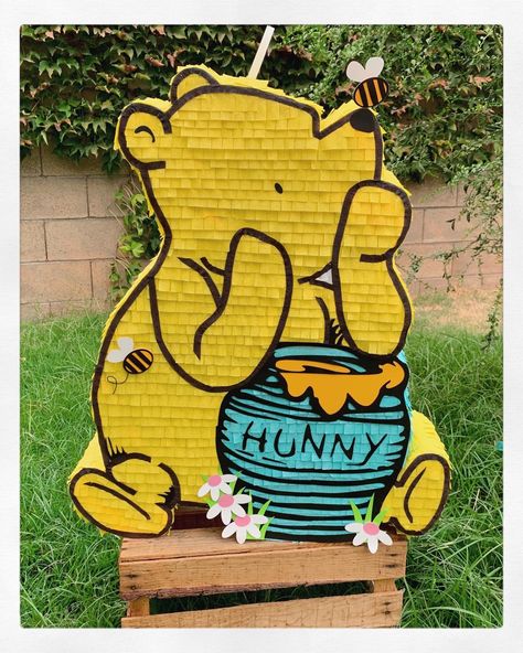 Winnie The Pooh Pinata, Pooh Pinata, Winnie The Pooh Pinata 1st Birthdays, First Bee Day Party Winnie The Pooh, Beehive Pinata Gender Reveal, Winnie The Poor First Birthday, Winnie Phoo, Classic Winnie The Pooh Birthday Party Cricut, Pooh Bebe