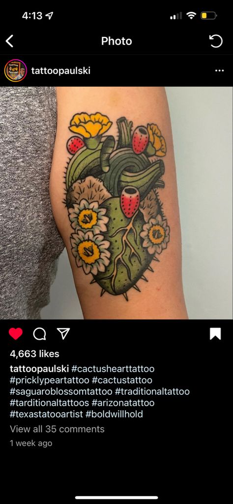 Traditional Turquoise Tattoo, Scorpion And Cactus Tattoo, Cactus Heart Tattoo, American Traditional Cactus Tattoo, Arizona Drawing, Traditional Cactus Tattoo, Classic American Tattoos, Arizona Tattoo, Succulent Tattoo