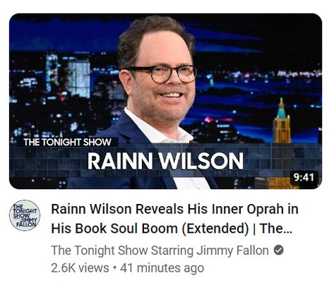 Rainn Wilson, Tonight Show, Jimmy Fallon