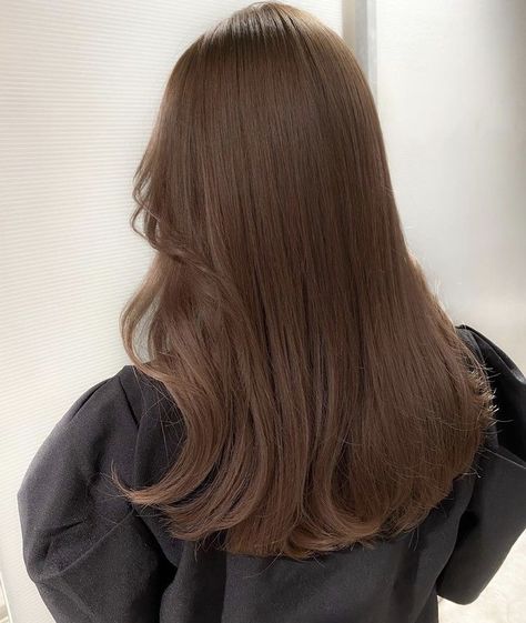 Khaki Brown Hair, Dark Honey Hair Color, Milky Brown Hair, Korean Hair Color, Brown Hair Looks, Brown Hair Inspo, Brown Hair Balayage, Ombré Hair, Pretty Hair Color