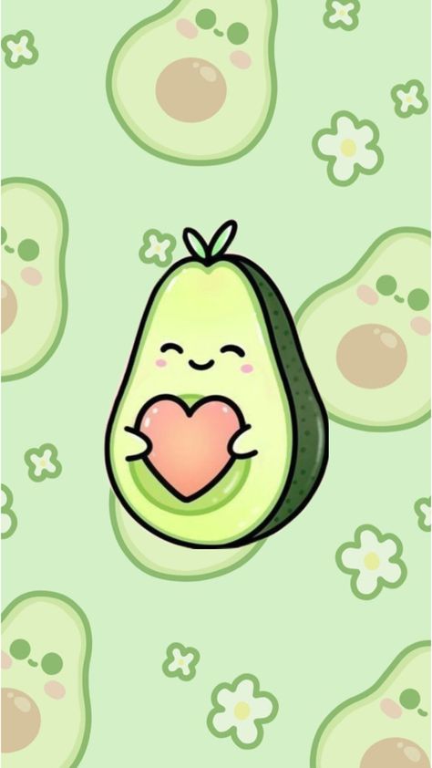 Free Android Wallpaper, Cute Avocado, Ipad Wallpaper, Android Wallpaper, Minnie Mouse, Avocado, Hello Kitty, Drawings