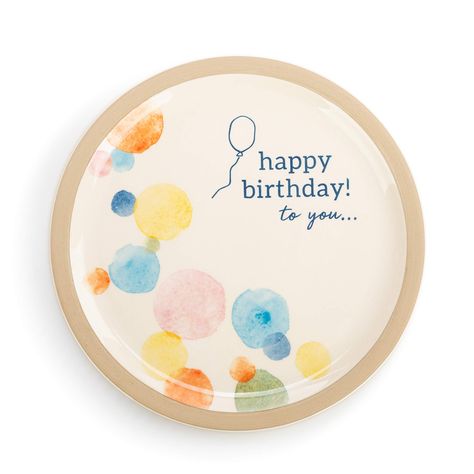 PRICES MAY VARY. Encourage positivity and happy family bonding with serve-ware items that celebrate the joy of togetherness; Plate has cream edges and artwork depicting colorful balloons with sentiment reading “Happy birthday! To you…!” Plate is made of a durable stoneware material with a beige bordered finish; Microwave and dishwasher safe Decorative plate measures approximately 9 x 9 inches; Form deep bonds, encourage sharing and foster a sense of permanence with long lasting, reusable occasion plates Perfect for decorative or functional use in your kitchen or dining room; Celebrating birthday parties and achievements From the Together Time Collection; Contained in protective packaging Happy Birthday Plate, Celebration Plate, Celebrating Birthday, Painting Birthday, Colorful Balloons, Uplifting Gifts, Birthday Plate, Family Keepsakes, Family Bonding