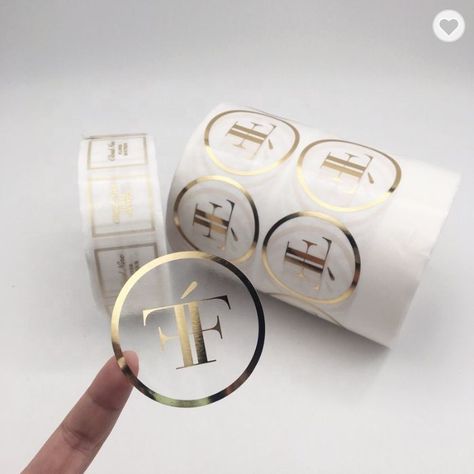 Jewelry Packaging Design, Stickers Transparent, Foil Stickers, Packaging Ideas Business, Clothing Packaging, Small Business Packaging Ideas, 카드 디자인, Small Business Packaging, Candle Business