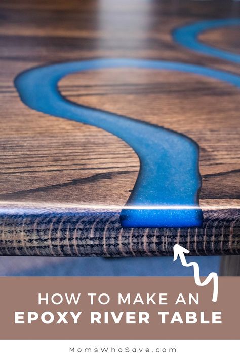 How to Make an Epoxy River Table: Step-by-Step Instructions Diy Table Top Ideas, River Tables Epoxy, Upcycle Table, Epoxy River Table, Epoxy Crafts, River Tables, Diy Table Top, Build A Frame, Table Epoxy