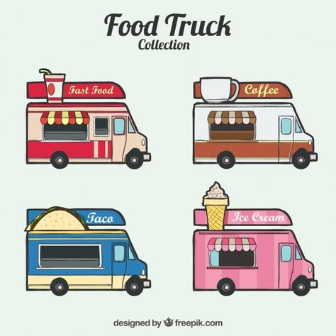 Food Truck Color Schemes, Bloxburg Food Truck, Food Truck Vbs Decorations, Food Truck Party, Bible Food, Bloxburg Hacks, Truck Icon, Food Vintage, Truck Decor