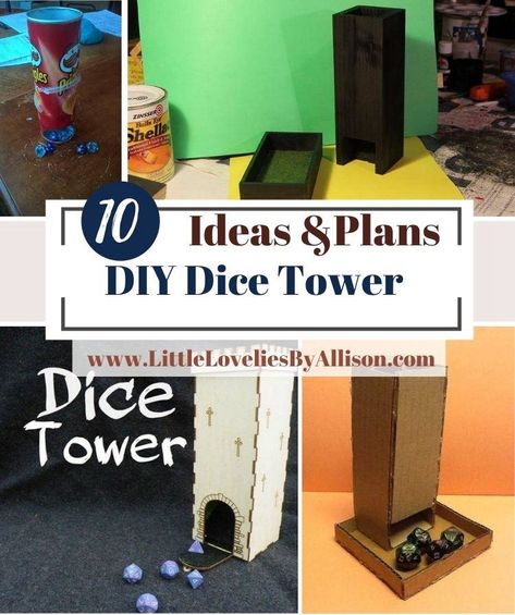 10 DIY Dice Tower Ideas For Rolling Dice Dice Tower Diy, Diy Dice Tower, Diy Dice, Pringles Can, Rolling Dice, Carpentry Skills, Geek Crafts, Dice Tower, D Craft